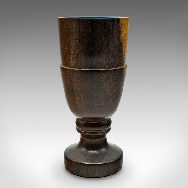 Vintage Mortar And Pestle, English, Turned Walnut, Apothecary, Kitchen, C.1970