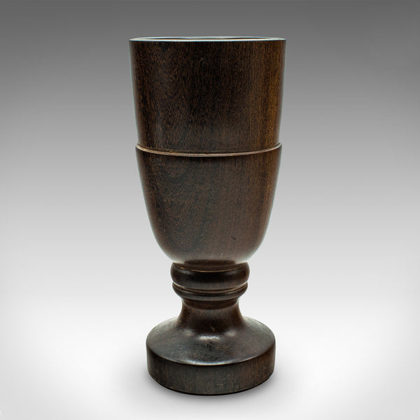 Vintage Mortar And Pestle, English, Turned Walnut, Apothecary, Kitchen, C.1970