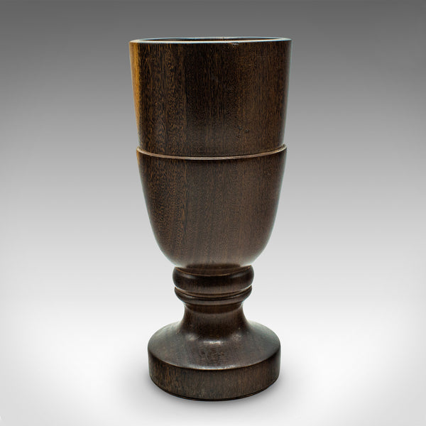 Vintage Mortar And Pestle, English, Turned Walnut, Apothecary, Kitchen, C.1970
