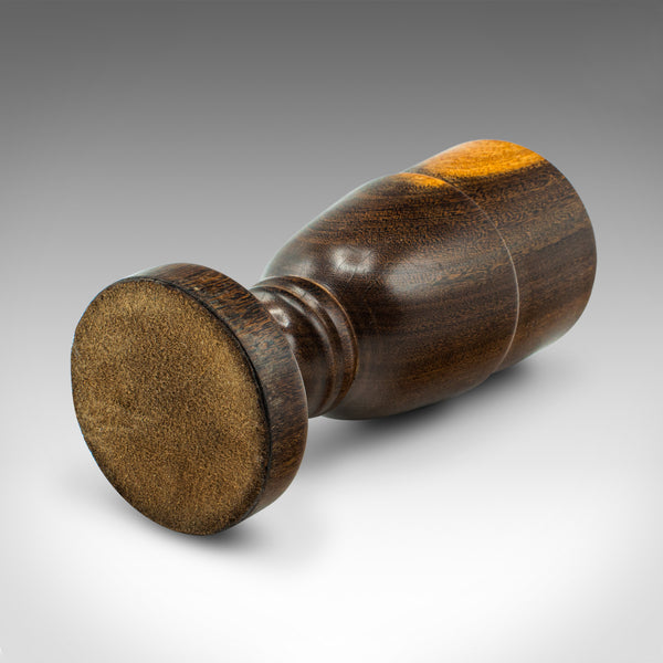 Vintage Mortar And Pestle, English, Turned Walnut, Apothecary, Kitchen, C.1970