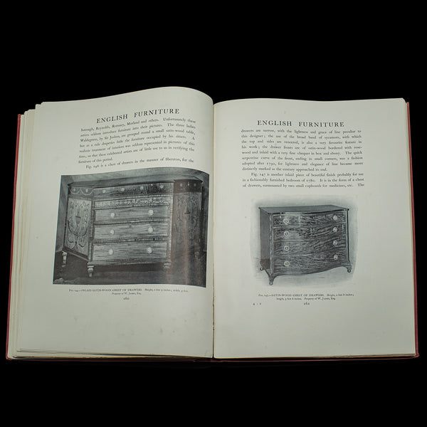 Vintage 4 Book Set, History Of British Furniture, English, Reference, Macquoid