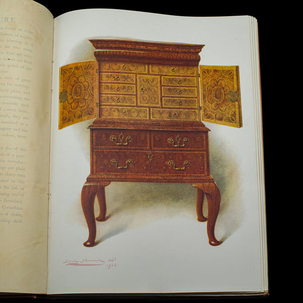 Vintage 4 Book Set, History Of British Furniture, English, Reference, Macquoid