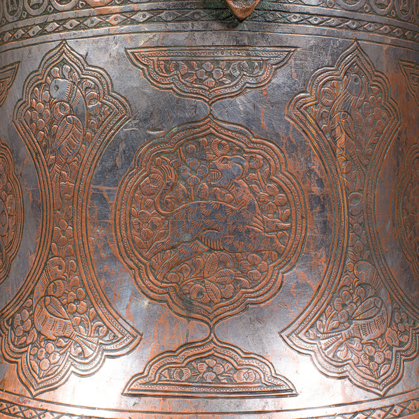 Antique Water Bucket, Burmese, Silvered Copper, Fireside Store, Georgian, C.1800