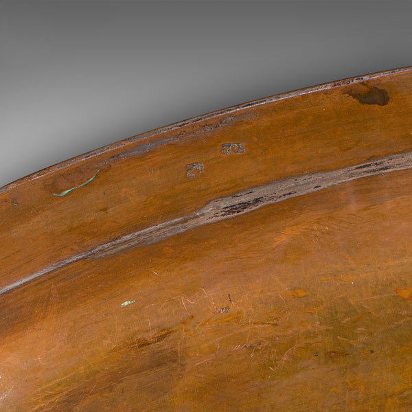 Antique Presentation Tray, English, Copper, Bronze, Serving Platter, Victorian