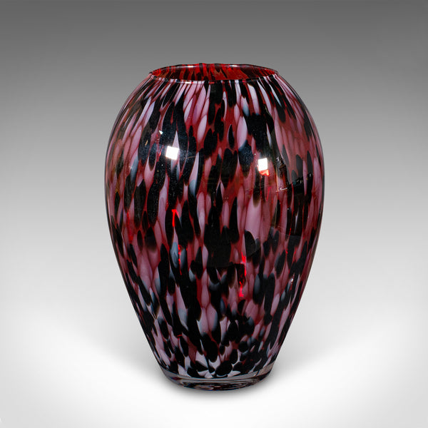 Large Vintage Display Vase, Italian, Art Glass, Flower Urn, Murano, Circa 1970