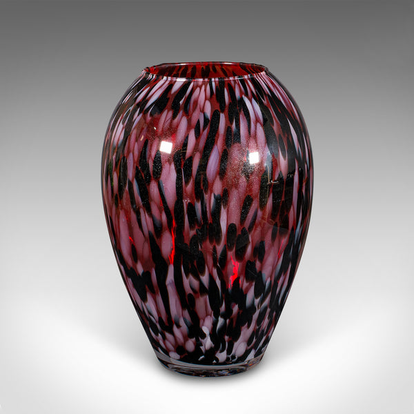Large Vintage Display Vase, Italian, Art Glass, Flower Urn, Murano, Circa 1970
