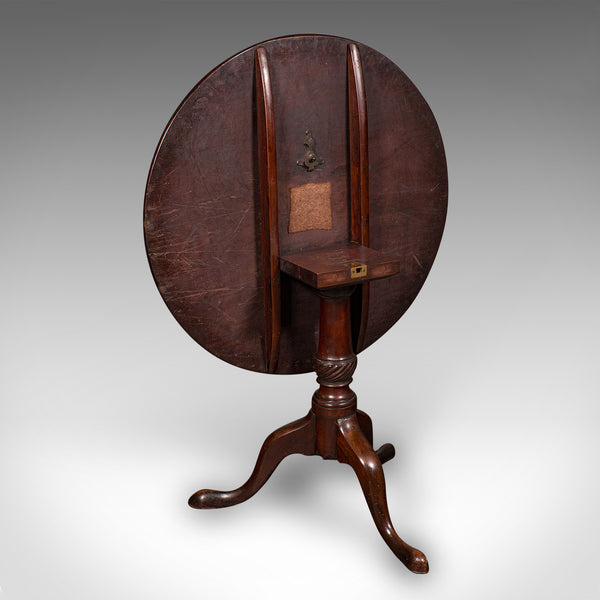 Antique Display Table, English, Walnut, Tilt Top, Hallway, Occasional, Georgian