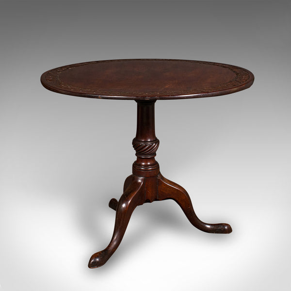 Antique Display Table, English, Walnut, Tilt Top, Hallway, Occasional, Georgian