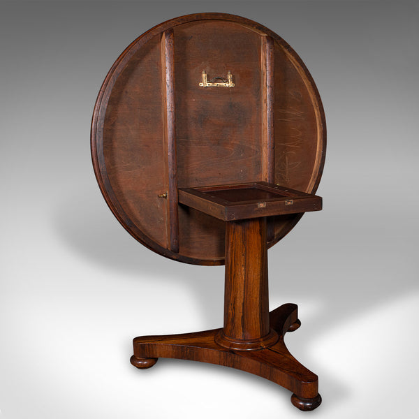 Large Antique Breakfast Table, English, Tilt Top, Centre, Display, William IV