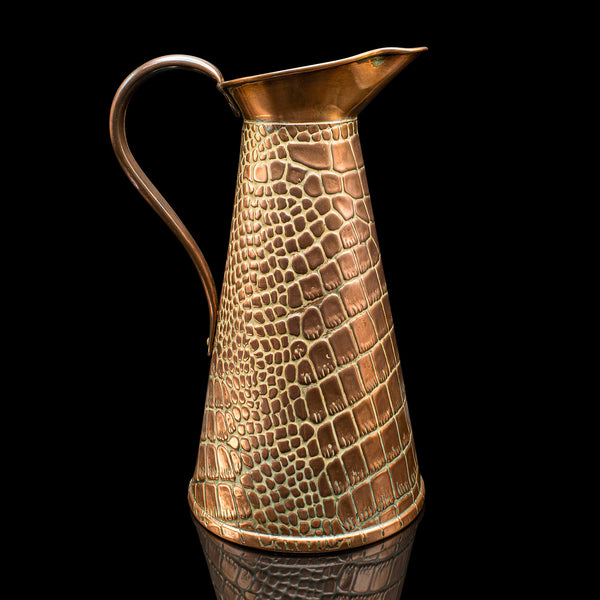 Antique Pouring Jug, English, Copper, Serving Tankard, Arts & Crafts, Victorian