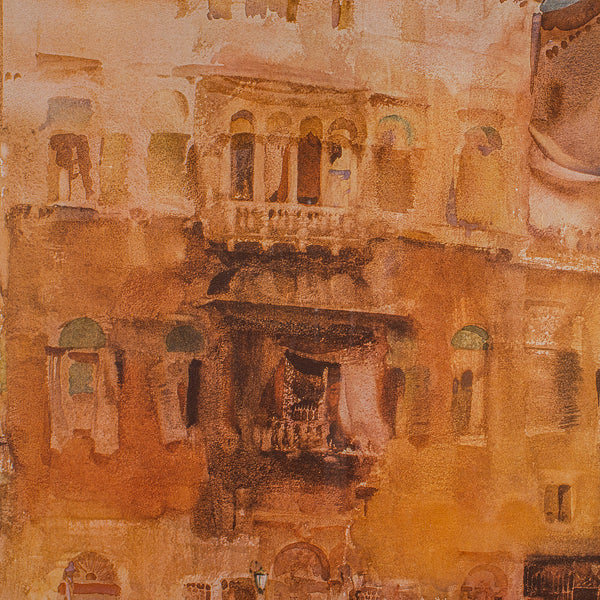 Vintage Limited Edition Art Print, Venice Canal, Framed, William Russell Flint