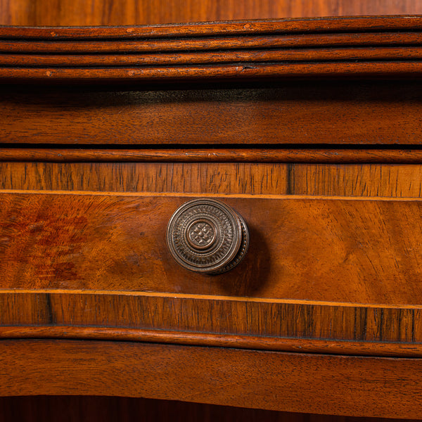 Quality Vintage Regency Revival Book Cabinet, English, Open Bookcase, Circa 1980
