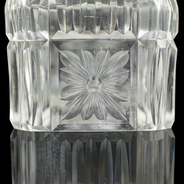 Antique Decanter Service, English, Crystal Glass, Pair, Mappin & Webb, Edwardian