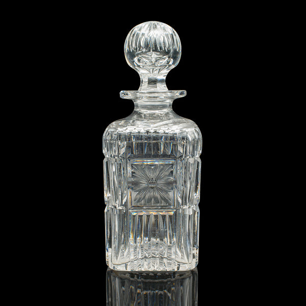 Antique Decanter Service, English, Crystal Glass, Pair, Mappin & Webb, Edwardian