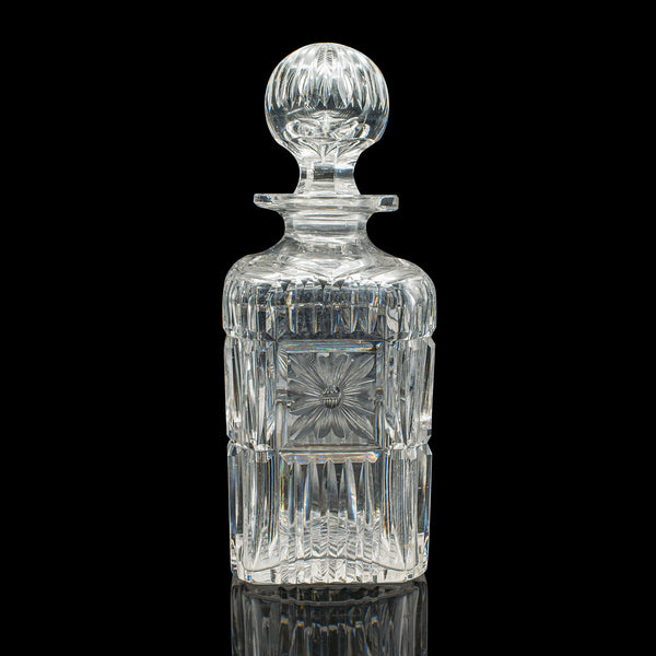Antique Decanter Service, English, Crystal Glass, Pair, Mappin & Webb, Edwardian