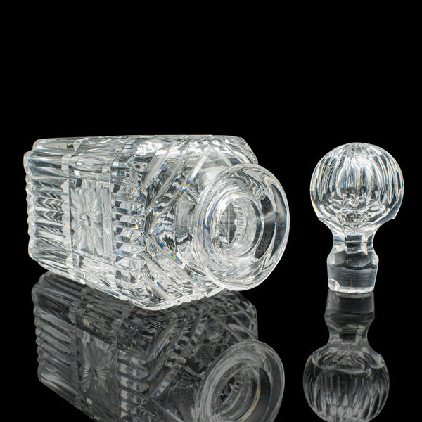Antique Decanter Service, English, Crystal Glass, Pair, Mappin & Webb, Edwardian