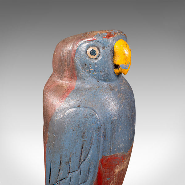 Pair Of Vintage Parakeet Bookends, Continental, Ornamental Book Rests, Art Deco