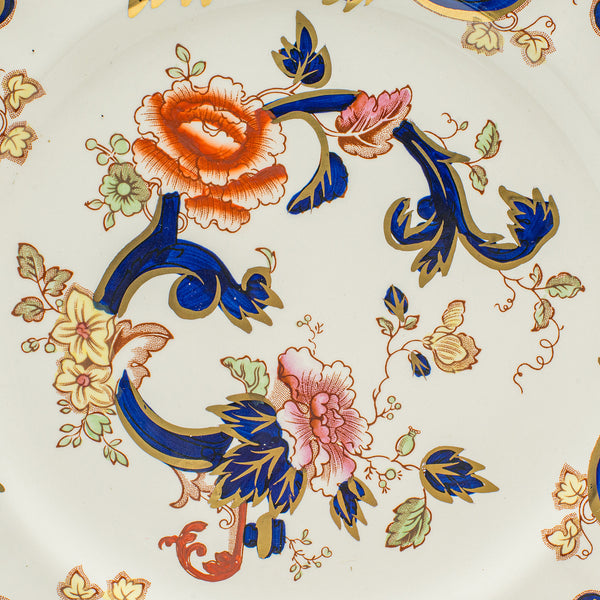 Vintage Dessert Serving Set, English Ceramic, Decorative Cake Plate, Pouring Jug