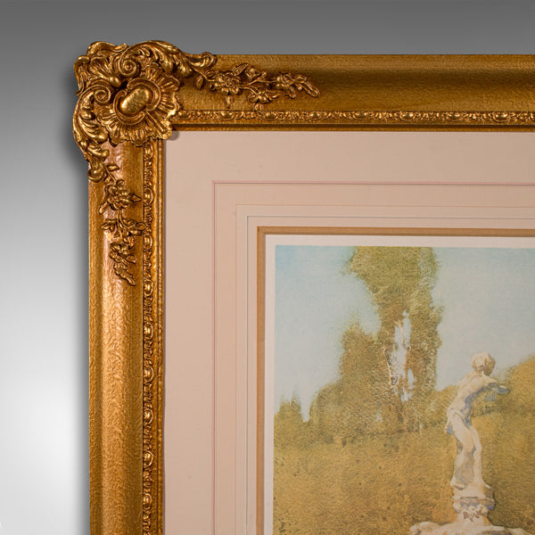Large Vintage Limited Edition Art Print, English, Framed, William Russell Flint