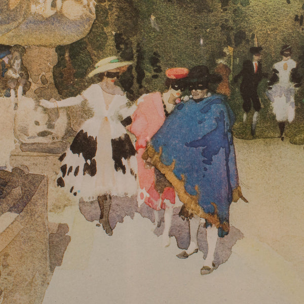 Large Vintage Limited Edition Art Print, English, Framed, William Russell Flint