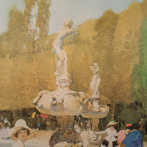 Large Vintage Limited Edition Art Print, English, Framed, William Russell Flint