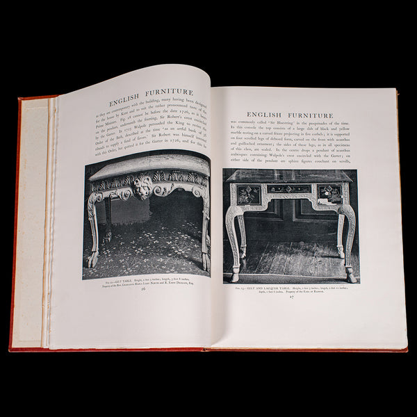 4vol Antique Reference Book Set, British Furniture, English, Macquoid, Edwardian