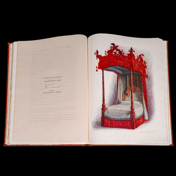 4vol Antique Reference Book Set, British Furniture, English, Macquoid, Edwardian