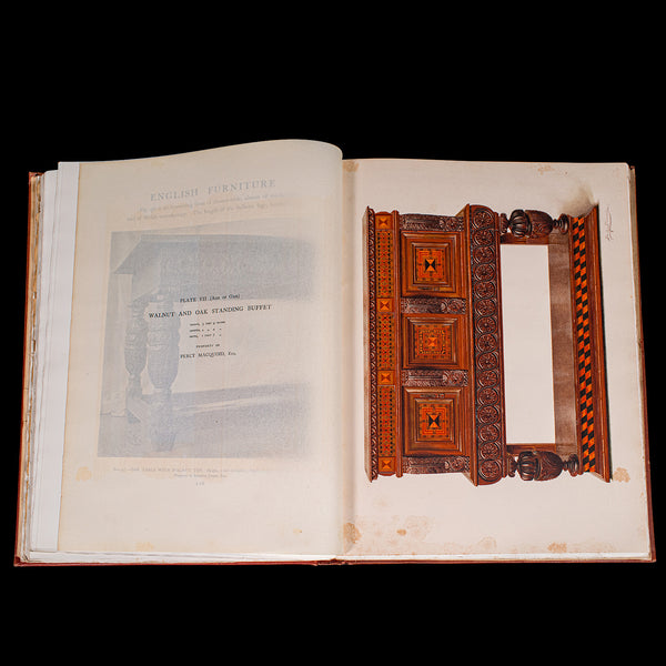 4vol Antique Reference Book Set, British Furniture, English, Macquoid, Edwardian
