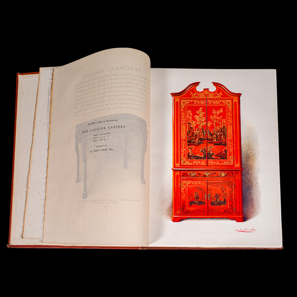 4vol Antique Reference Book Set, British Furniture, English, Macquoid, Edwardian