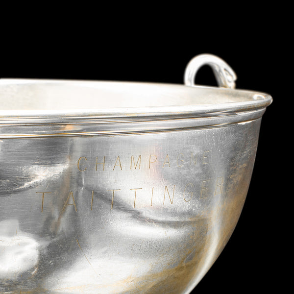 Vintage Taittinger Regatta Champagne Bath, French Magnum Bottle Cooler, Art Deco