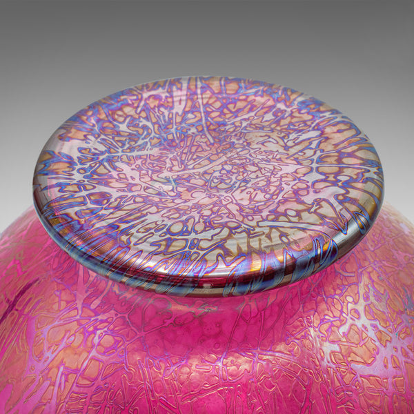 Vintage Decorative Fruit Bowl, English, Art Glass, Serving Dish, Lustre Finish