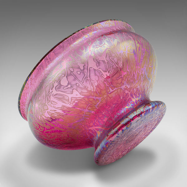 Vintage Decorative Fruit Bowl, English, Art Glass, Serving Dish, Lustre Finish