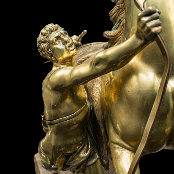 Large Antique Marly Horse Figure, French, Equine Statue, Bronze, Victorian, 1880
