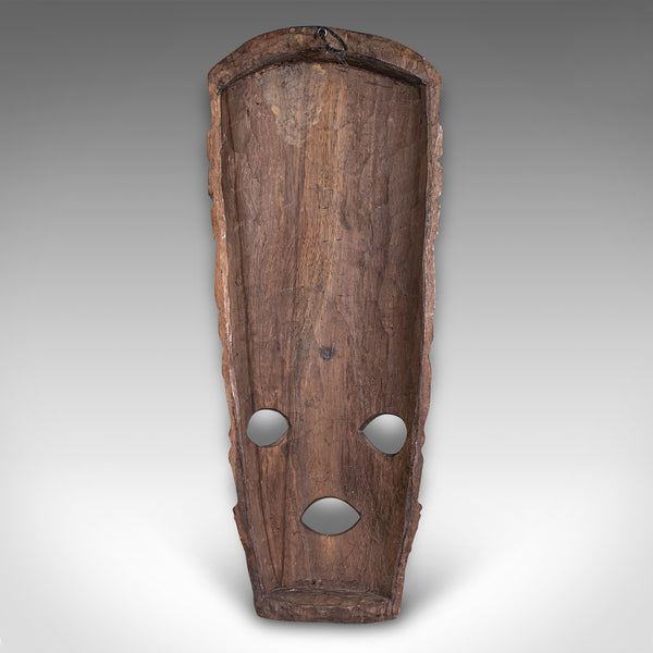 Tall Vintage Tribal Mask, Central African, Decorative Cultural Ornament, C.1970