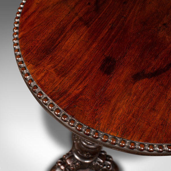 Antique Campaign Torchere, English, Side Table, Planter Stand, William IV, 1835