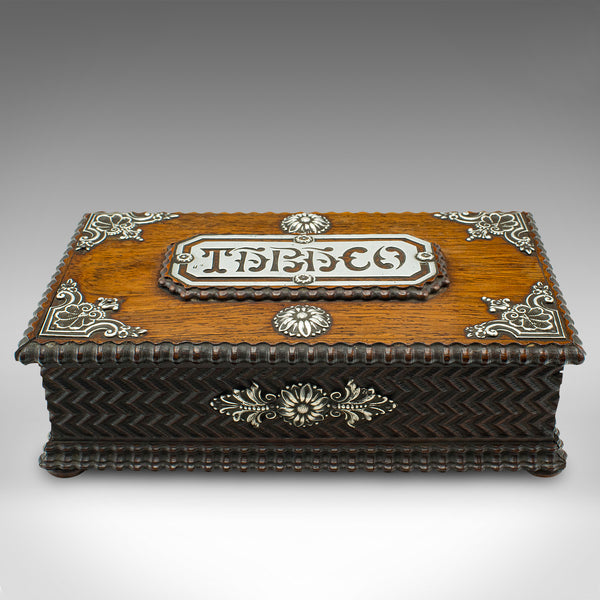 Vintage Tobacco Box, Portuguese, Satinwood, Keepsake Case, Mid Century, C.1940