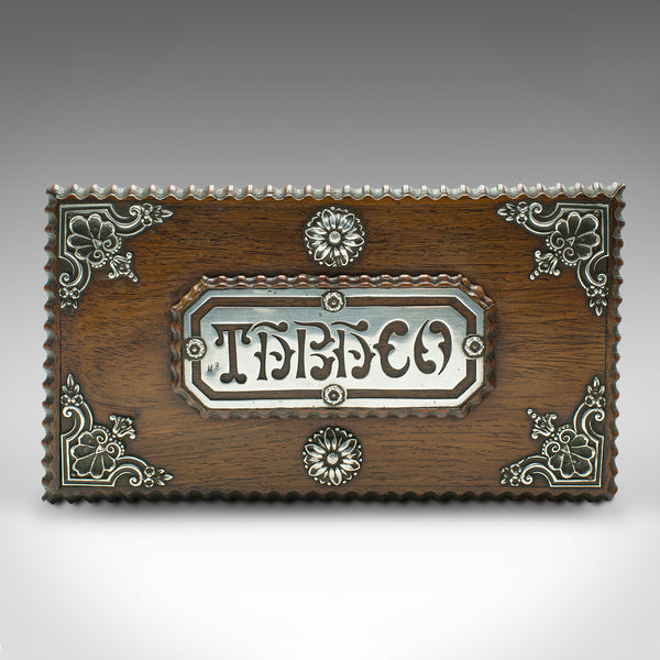 Vintage Tobacco Box, Portuguese, Satinwood, Keepsake Case, Mid Century, C.1940