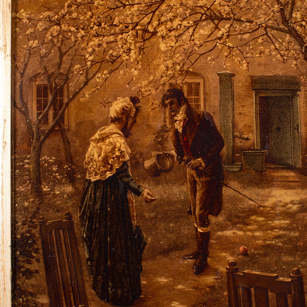 Antique Crystoleum Picture, German, Framed, Mezzotint Painting, Art, Victorian