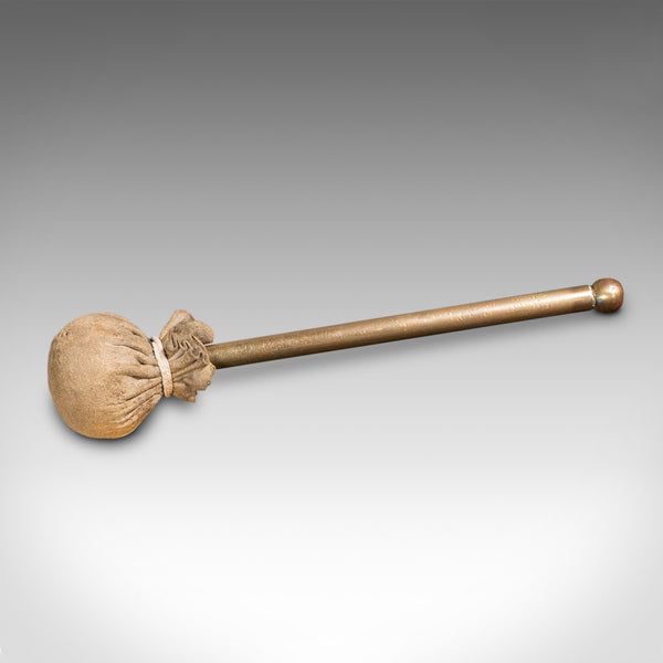 Antique Mounted Gong, English, Oak, Brass, Dinner Chime, Edwardian, Circa 1910