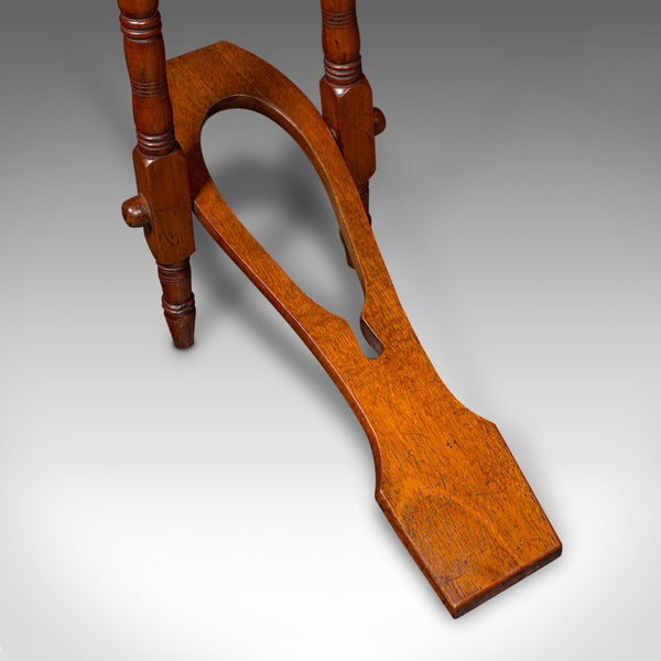 Antique Boot Jack, English, Walnut, Folding Shoe Pull, Entrance Hall, Victorian