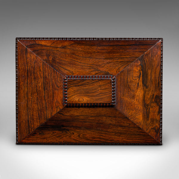 Antique Sarcophagus Keepsake Box, English, Velvet Lined, Glove Case, Regency