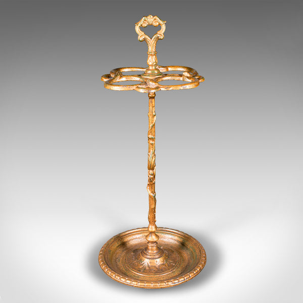 Antique Gentleman's Stick Stand, English, Hallway Umbrella Loop, Victorian, 1860