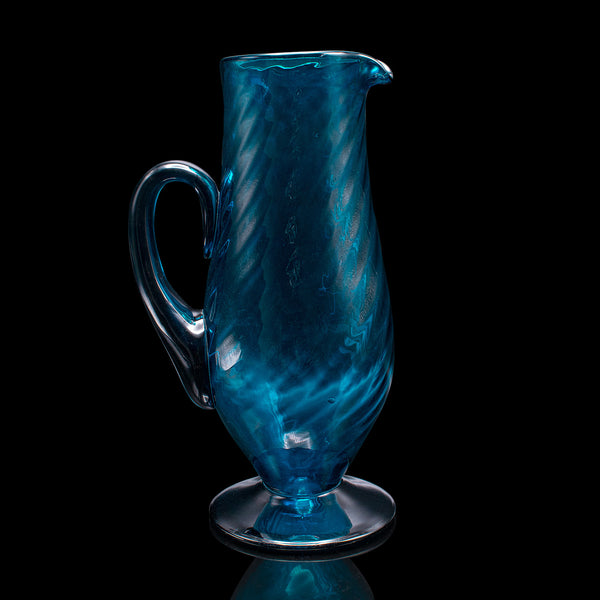 Vintage Milk Jug, Scandinavian, Art Glass, Pitcher, Serving Ewer, Mid Century