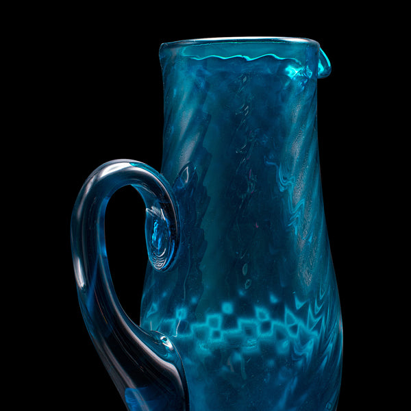 Vintage Milk Jug, Scandinavian, Art Glass, Pitcher, Serving Ewer, Mid Century