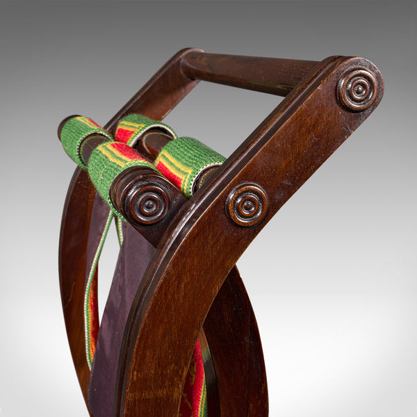 Antique Chateau Luggage Stand, French, Folding Suitcase Rack, Edwardian, C.1910