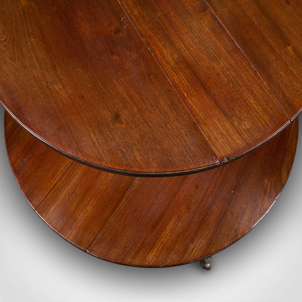 Antique Folding Dumb Waiter, English, Two Tier Serving Stand, Georgian, C.1800