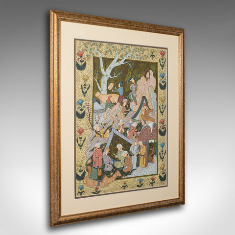 Antique Mughal School Painting, Indian, Art, After Seven Thrones, Late Victorian