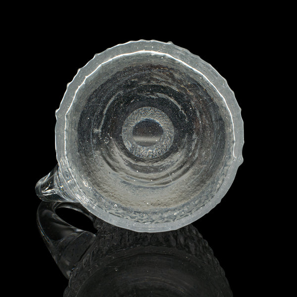 Vintage Lemonade Jug, English, Glass, Drinks Pitcher, Serving Ewer, Mid Century