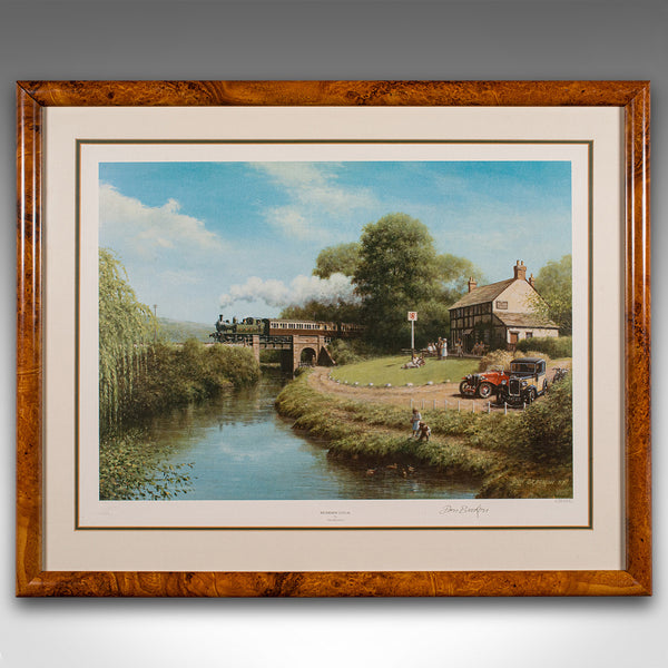 Vintage Railway Print, English, Framed, Steam Train Interest, Railwayana, Art