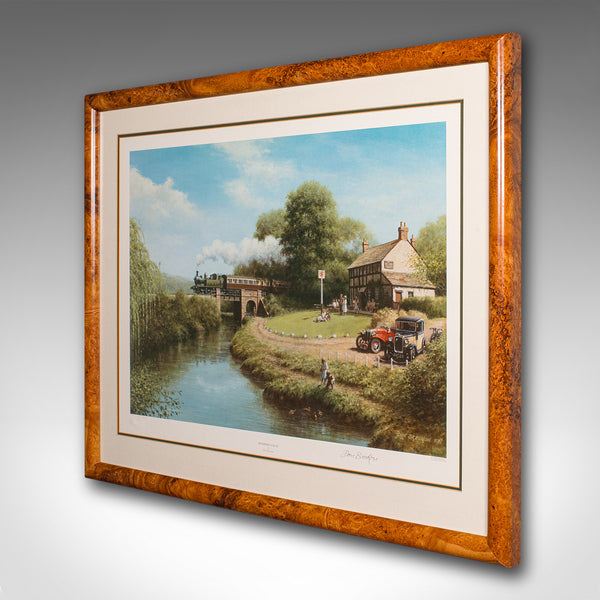 Vintage Railway Print, English, Framed, Steam Train Interest, Railwayana, Art